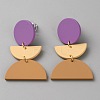 Polymer Clay Dangle Stud Earrings with 316 Surgical Stainless Steel Pins EJEW-WH0012-110B-1