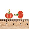 Vegetables 304 Stainless Steel Enamel Charms STAS-C137-02A-G-3