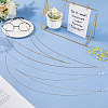 2Pcs 2 Colors Alloy Chains Neck Strap for Eyeglasses AJEW-GF0011-78-3