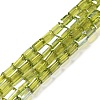 Electroplate Transparent Glass Beads Strands Pearl Luster Plated EGLA-H106-01A-PL05-1