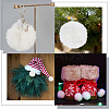 12Pcs Handmade Faux Rabbit Fur Pom Pom Ball Covered Pendants WOVE-GF0001-02A-4