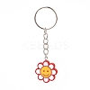 Flower Acrylic Pendant Keychain KEYC-JKC00428-02-3