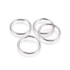 Tarnish Resistant 304 Stainless Steel Saw Cut Open Jump Rings STAS-P212-25P-01-1