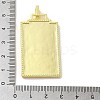 Brass Micro Pave Cubic Zirconia Pendant with Enamel KK-H458-02G-O02-3
