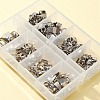 220Pcs 8 Style 304 Stainless Steel Snap on Bails STAS-FS0001-26-7