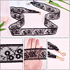 1Pc Cotton Polyester Lace Headbands for Women AJEW-CY0001-73C-5