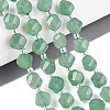 Natural Green Aventurine Beads Strands G-T144-24A-01-1