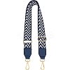 Stripe Pattern Adjustable Cotton Bag Strap AJEW-WH0254-63B-1