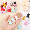 CHGCRAFT 30Pcs 15 Colors Silicone Beads SIL-CA0001-89-3