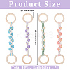 4Pcs 4 Colors  Daisy Cotton Thread Weave Towel Rack AJEW-CN0004-61-2