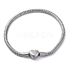 304 Stainless Steel Snake Chain Bracelets for Women BJEW-R010-01P-01-1