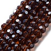 Electroplate Glass Bead Strands EGLA-R015-8mm-18-3