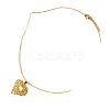 304 Stainless Steel Heart Pendant Necklaces for Men and Women FS-WG1B83F-02-3
