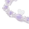 6Pcs 6 Colors Transparent Acrylic Beads Stretch for Women BJEW-JB11736-4