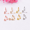 20Pcs 5 Colors Brass Clip-on Earring Findings KK-SP0002-52-4