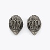 Bird Head Brass Micro Pave Cubic Zirconia Stud Earrings FS-WGB6FCA-02-1