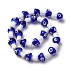 Handmade Evil Eye Lampwork Beads Strands LAMP-S069-01E-4
