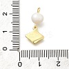 Brass Micro Pave Cubic Zirconia Pendants KK-Z093-33G-3