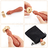 1Pc Brass Stamp Head DIY-OC0008-33D-3