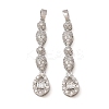 Brass Micro Pave Clear Cubic Zirconia Pendants CU-CBADD64-05P-1