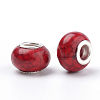 Imitation Turquoise Style Resin European Beads OPDL-Q132-08-2