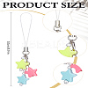 1Pc Resin with Alloy and Nylon Cord Mobile Accessories Decoration HJEW-LP0002-12E-2