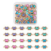 Spritewelry 48Pcs 4 Colors Alloy Crystal Rhinestone Connector Charms FIND-SW0001-26-1