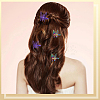 12Pcs 12 Colors Alloy Alligator Hair Clips for Women OHAR-SP0001-07-5