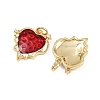 Brass Pave Cubic Zirconia Enamel Pendants KK-L240-02G-2