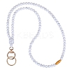Silicone Beaded ID Card Neck Straps NJEW-SW00025-12-1