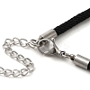 Milan Cord & 304 Stainless Steel Bracelets Making MAK-H004-02D-P01-3