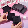 5Pcs Rhombus Textured Cardboard Jewelry Packing Boxes with Sponge Inside CBOX-TA0001-18F-6