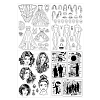 4Pcs 4 Styles Human PVC Plastic Clear Stamps DIY-CA0006-64H-8