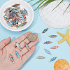 44Pcs 11 Styles Alloy Enamel Pendants FIND-DR0002-23-3