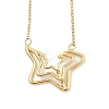304 Stainless Steel Star Outline Pendant Cable Chain Necklaces NJEW-H044-01G-1