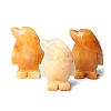 Natural Yellow Jade Carved Healing Penguin Figurines PW-WG12060-10-1