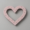 Heart Food Grade Eco-Friendly Silicone Focal Beads SIL-WH0018-26A-1