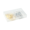 32Pcs 8 Styles Iron Huggie Hoop Earring Findings IFIN-FS0001-49A-6