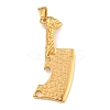 Ion Plating(IP) 304 Stainless Steel Big Pendants STAS-D110-01G-1