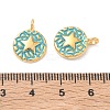 304 Stainless Steel Enamel Pendants STAS-Q119-11G-02-3