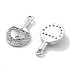 Rack Plating Brass Clear Cubic Zirconia Pendants KK-M102-22P-A-2