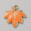 Thanksgiving Day Golden Tone Alloy Enamel Pendants FIND-CJC0024-30D-1
