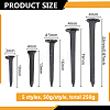 250G 5 Styles Iron Pyramid Spikes FIND-BC0013-70-2