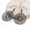 304 Stainless Steel Dangle Earrings EJEW-K009-20B-1