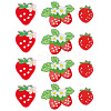 12Pcs 3 Styles Strawberry Computerized Embroidery Cloth Iron on/Sew on Patches PATC-PH0001-36-1