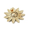 Flower Rhinestone Brooch LS-JEWB-G040-08G-02-2