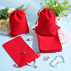 Rectangle Velvet Drawstring Pouches TP-BBC0001-06D-4