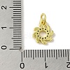 Brass Micro Pave Cubic Zirconia Charms KK-M283-23F-01-3