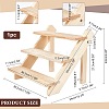 DIY 3 Tier Stair Style Pine Wooden Plant Stand Kit ODIS-WH0025-108-2