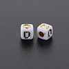 Opaque White Acrylic Beads MACR-Q242-010D-2
